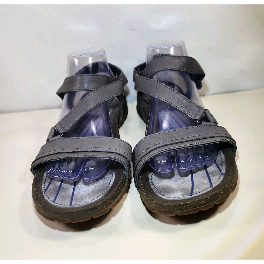 Teva Cabrillo Leather Ankle Strap Sandals Womens 10 Gray Comfort Walking - Picture 4 of 11